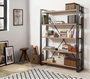Hanah Home Cosmo Fix Estantería Industrial Pino Atlántico y Negro